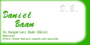 daniel baan business card