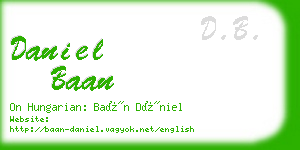 daniel baan business card